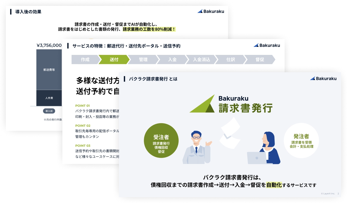 bakuraku請求書発行サービスご紹介資料